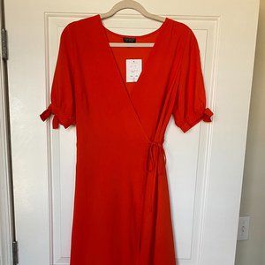 TopShop High-Low Wrap Dress - Size 10